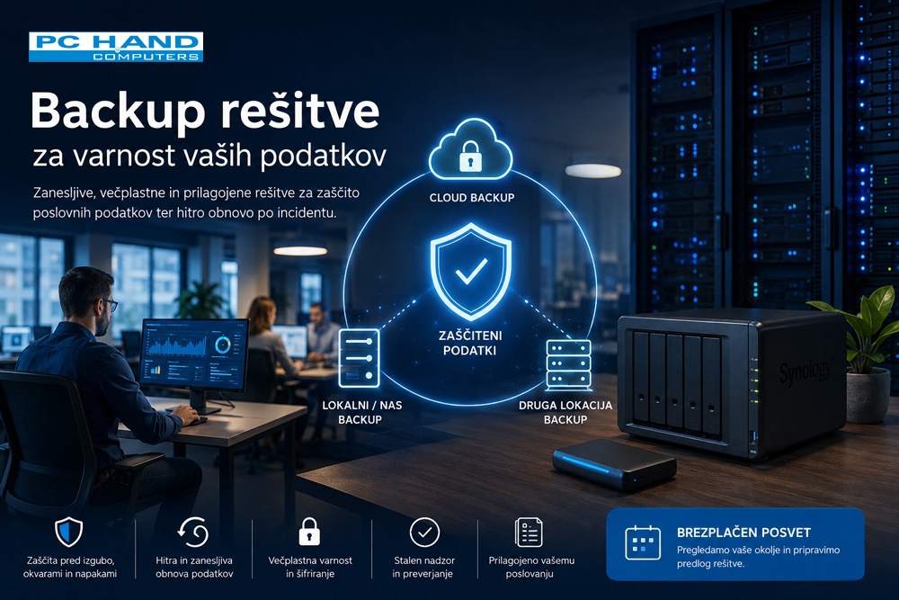Backup rešitve za podjetja - PC H.AND IT rešitve
